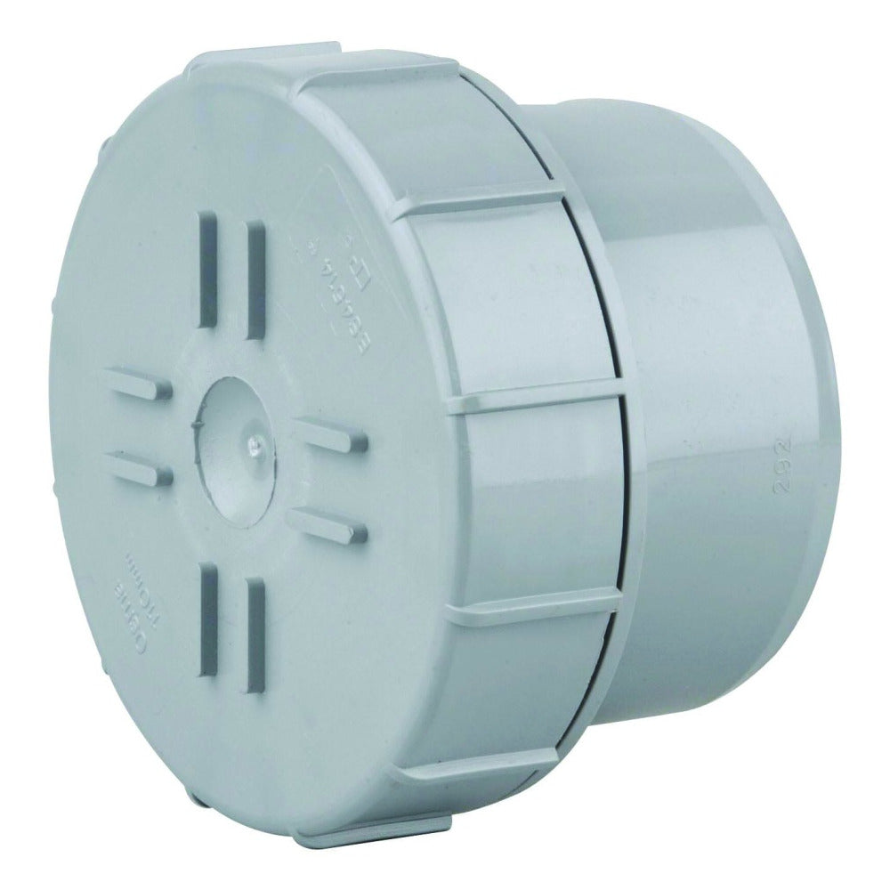 Wavin Soil OsmaS PVCU Access Plug Grey 160mm P/E