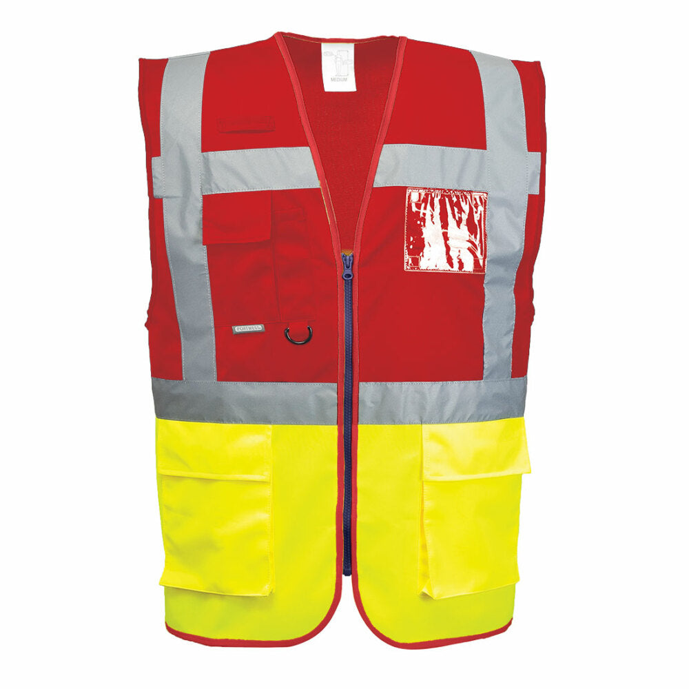 Portwest  - Paris Executive Vest - Yellow/Red