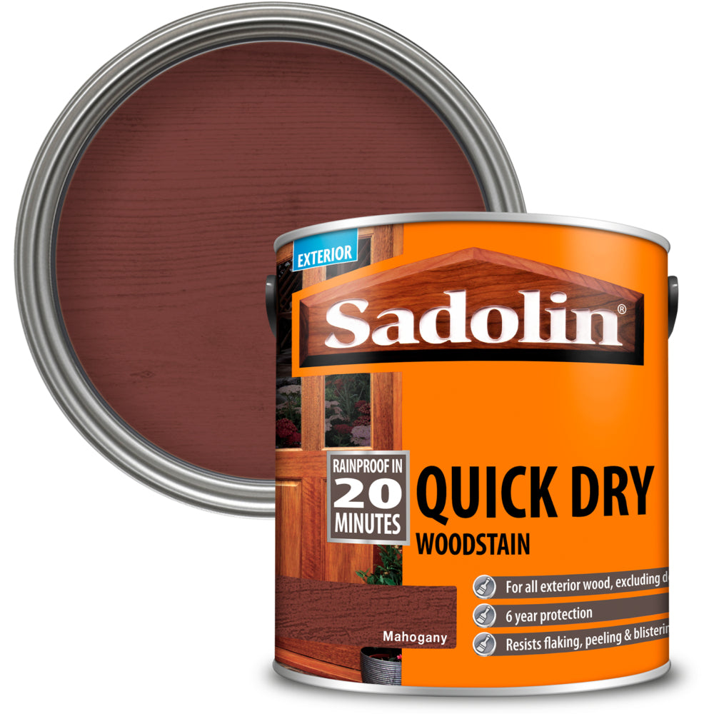 Sadolin Quick Dry Woodstain Mahogany 2.5L