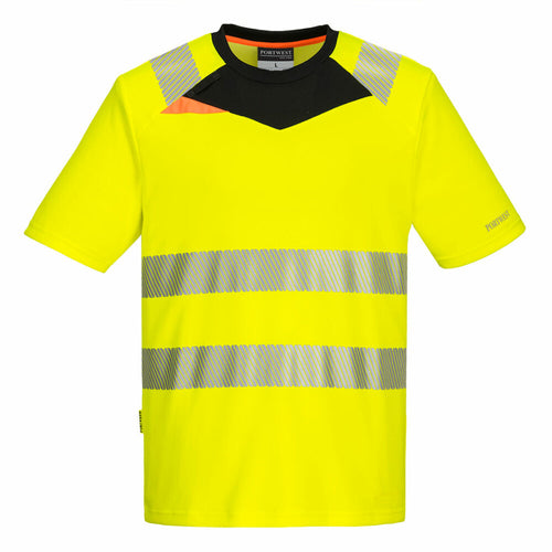 Portwest  - DX4 Hi-Vis T-Shirt S/S - Yellow/Black