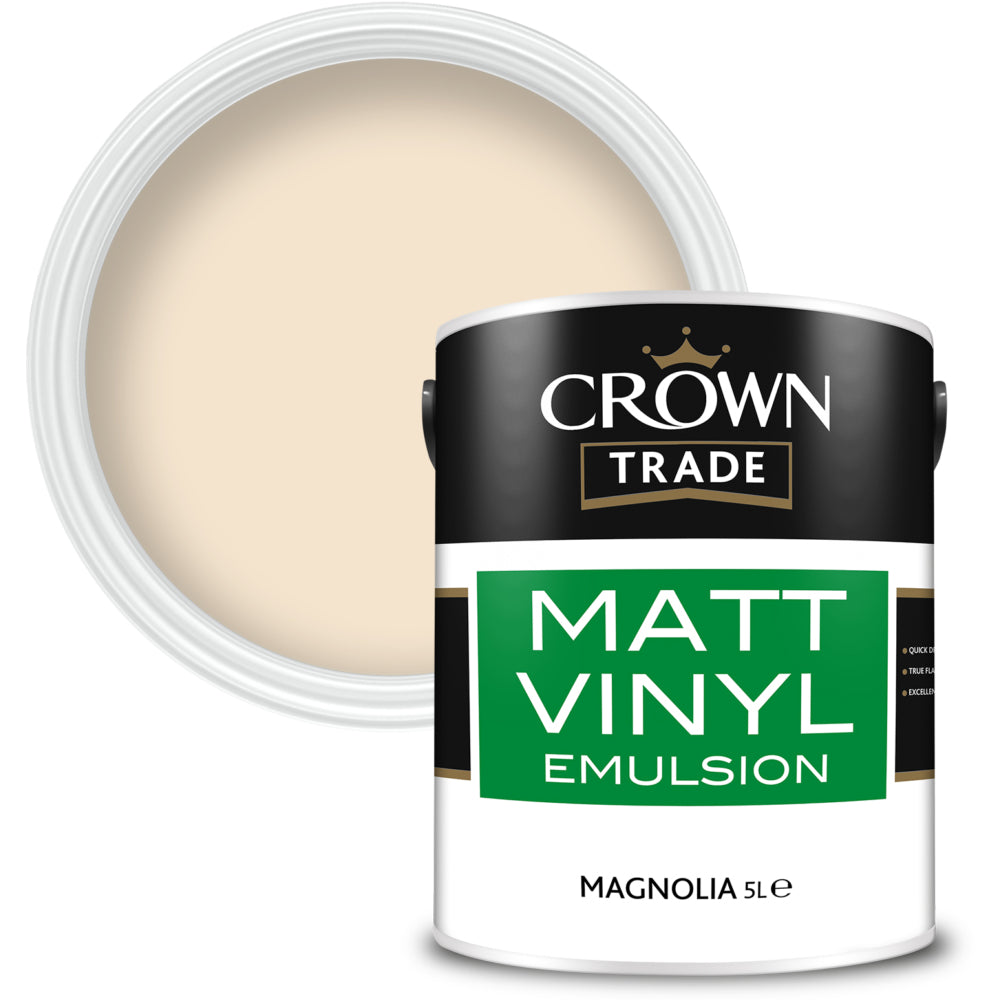Crown Trade Matt Emulsion Magnolia 5L