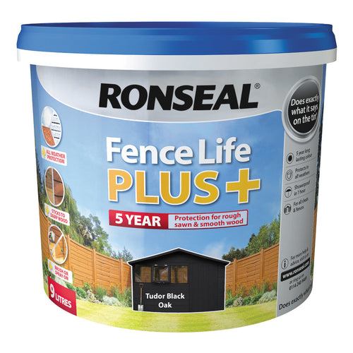 Ronseal Fence Life Plus Tudor Black Oak 9L