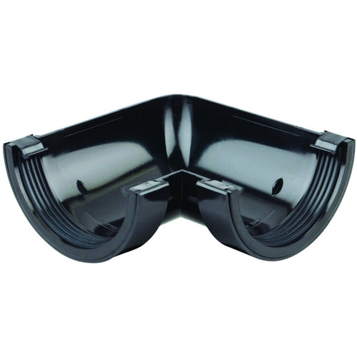 Rainwater RoundLine OsRRL PVC-U Gutter Angle 90° Black 112mm