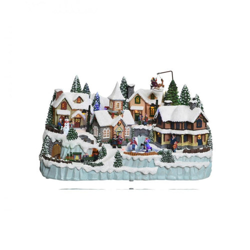 Kaemingk B.V - LED Musical Christmas Scene - 35cm - Multi-Coloured