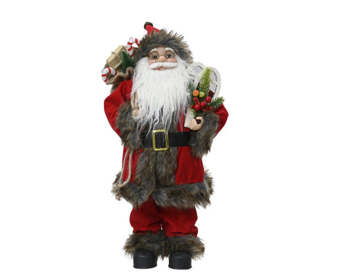 Standing Red Santa with Glasses - 60cm