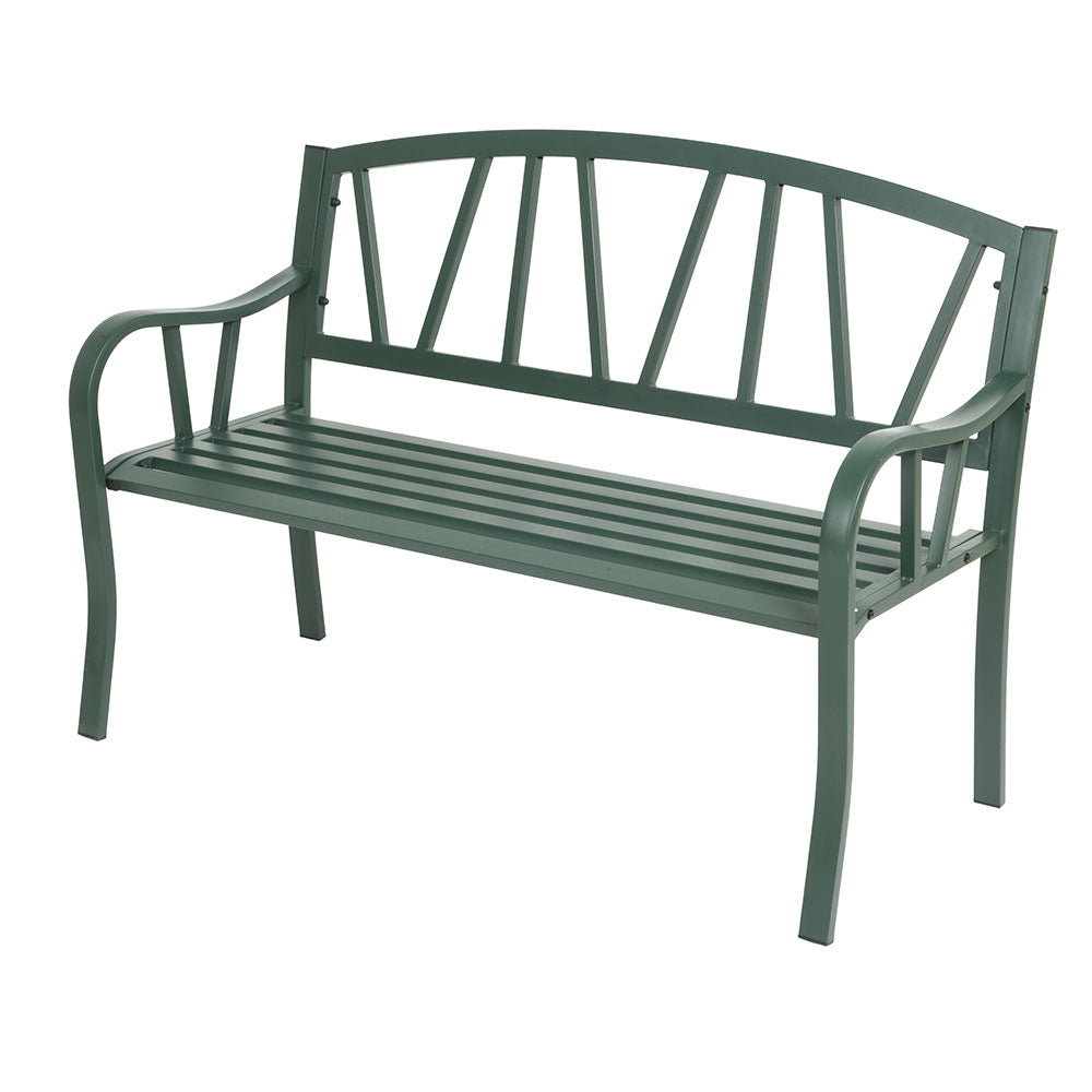 Houston 2 Seater Garden Bench - Green