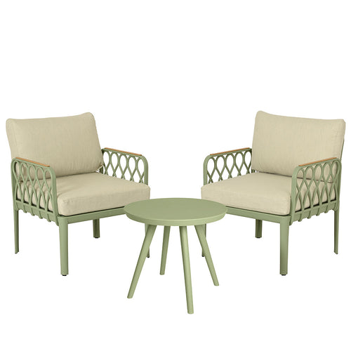 San Antonio 3 Piece Resin Bistro Set - Light Green