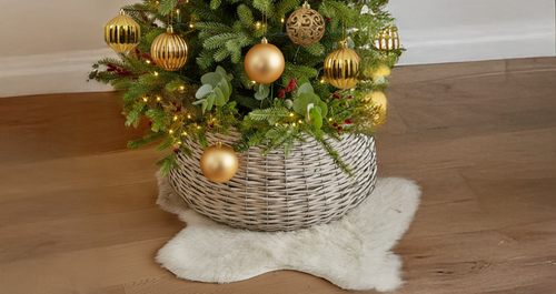 Grey Willow Tree Skirt - 80cm x 28cm