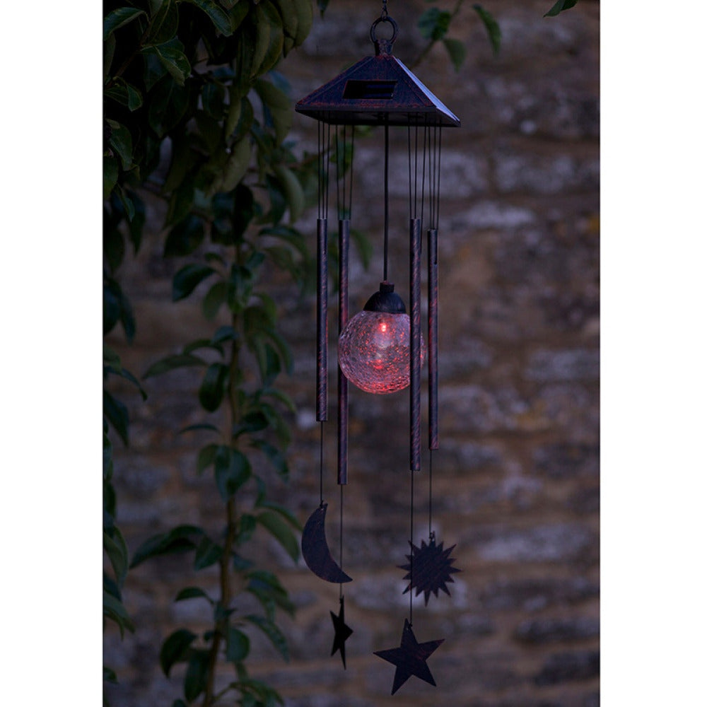 Smart Solar - Sun Moon & Star Wind Chime, Dual