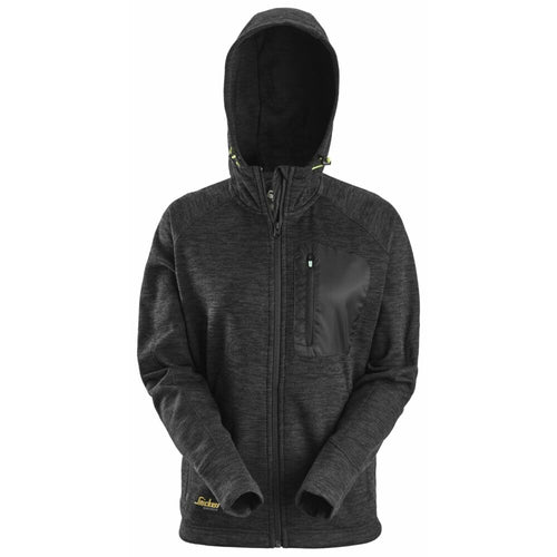 Snickers - FlexiWork, Women's Fleece Hoodie - Black\\Black