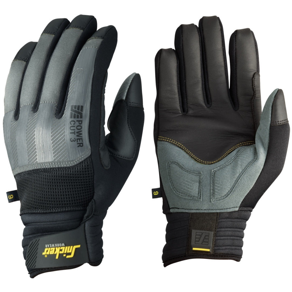 Snickers - Power Cut 3 Gloves - Rock grey/Black