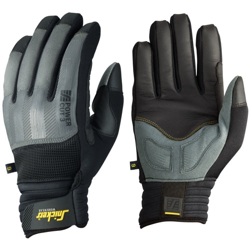 Snickers - Power Cut 3 Gloves - Rock grey/Black