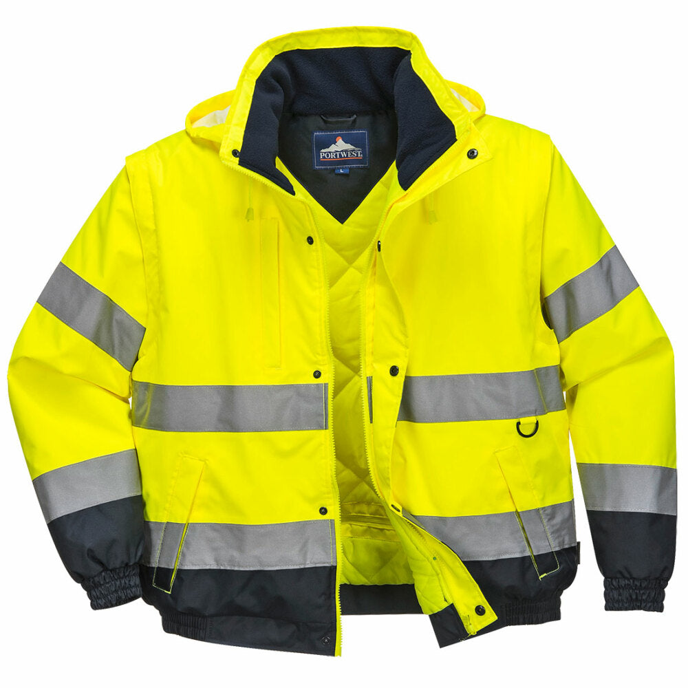 Portwest  - HI-Vis 2-in-1 Jacket - Yellow