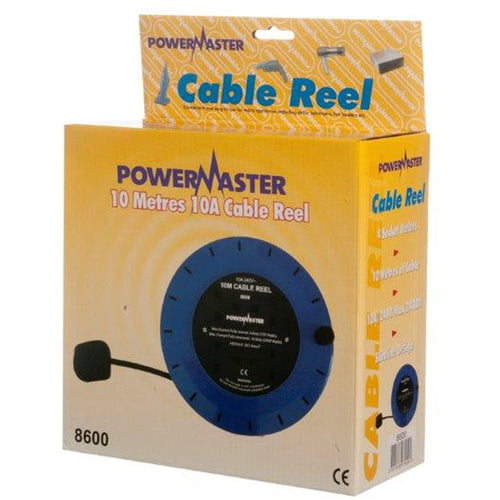 10 Amp 4 Gang Cable  Reel Cassette - 10m