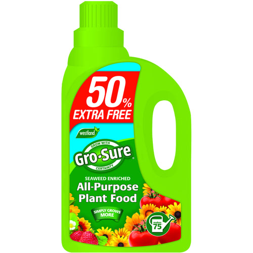 Gro-Sure All Purpose Liquid Plant Food 1L + 50% Extra Free