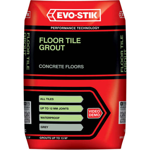 Evo Stik Tile A Floor Grout Grey 5kg