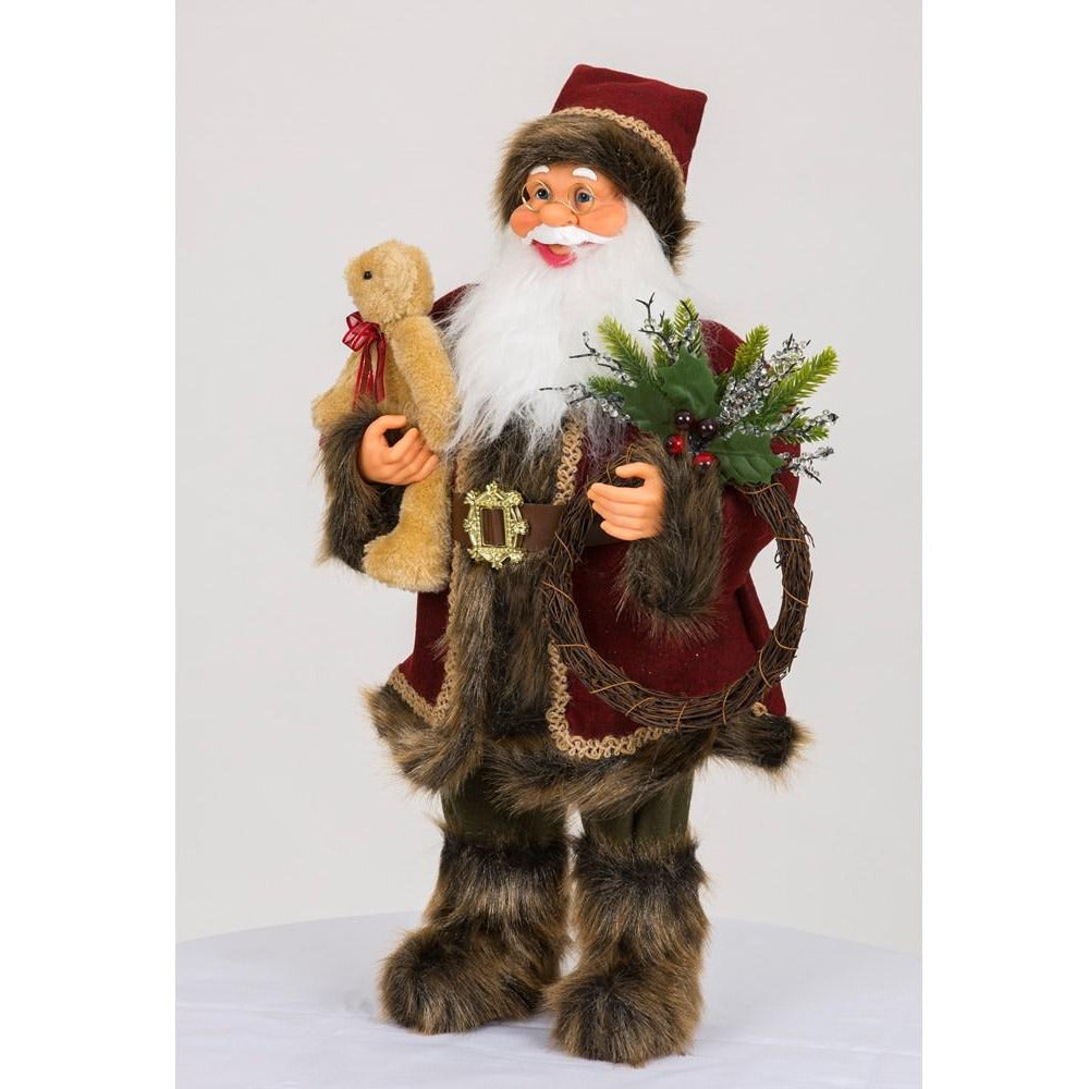 Kaemingk B.V - Classic Santa with Bear - 90cm