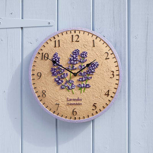 Outside In - Lavender 12in Wall Clock