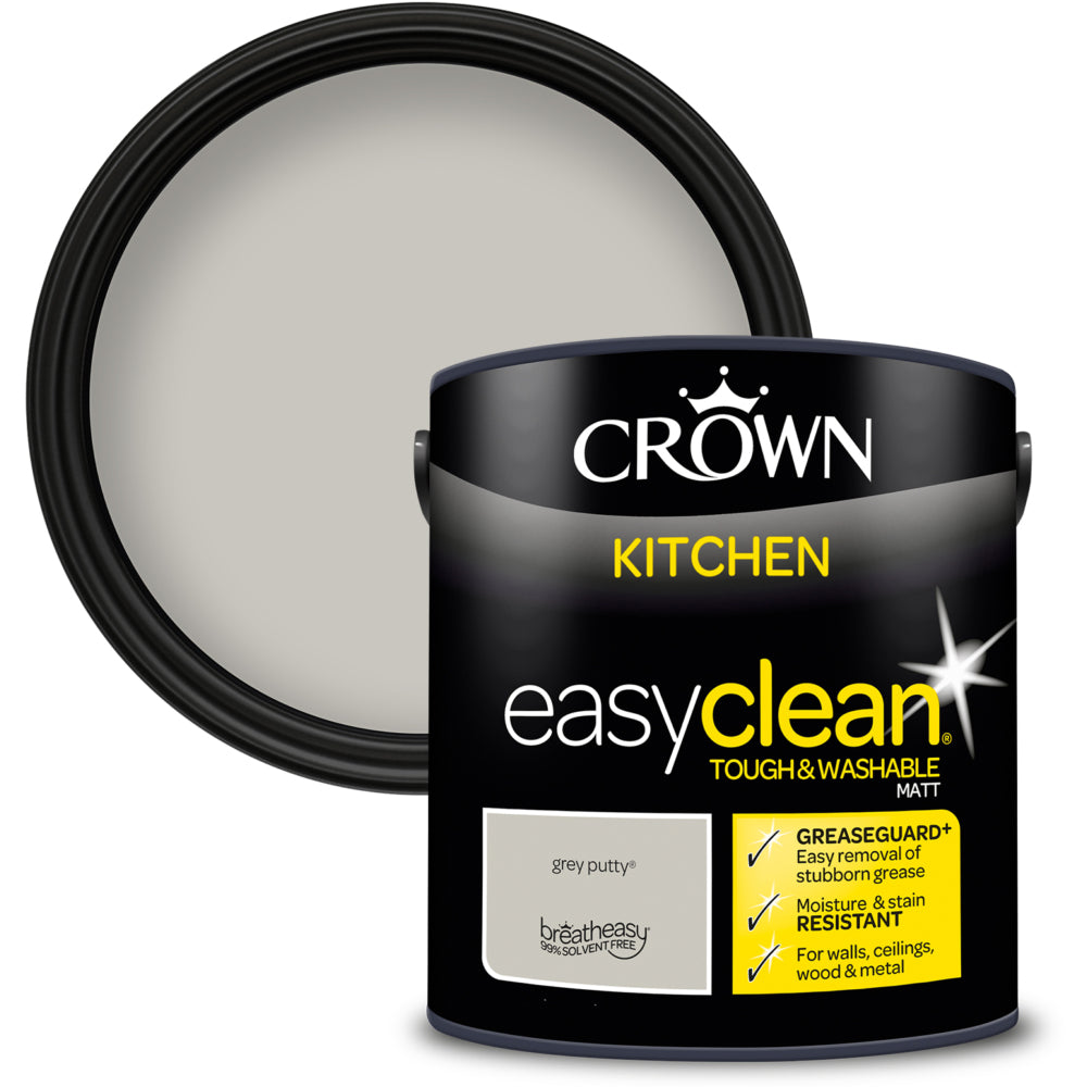 Crown Easyclean Kitchen Grey Putty 2.5L