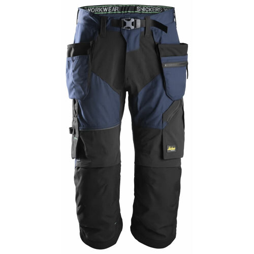 Snickers - FlexiWork, Work Pirate Trousers+ Holster Pockets - Navy\\Black