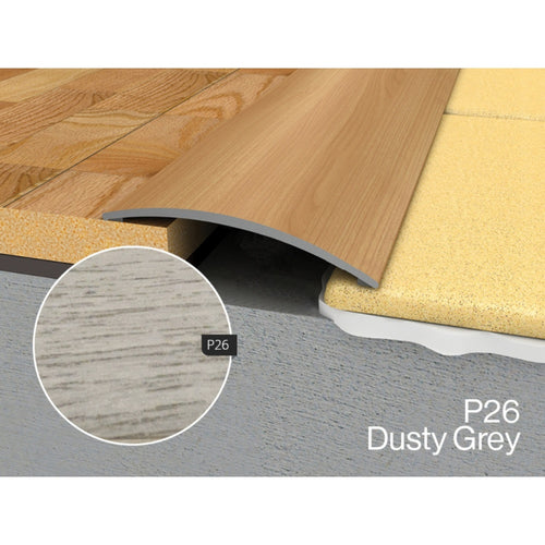 WRG 2 Flat Profile Self Adhesive P26 Dust Grey 1800mm