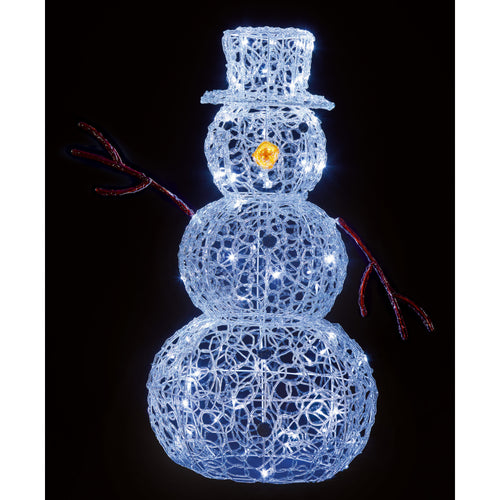 LED Soft Acrylic Snowman - 90cm