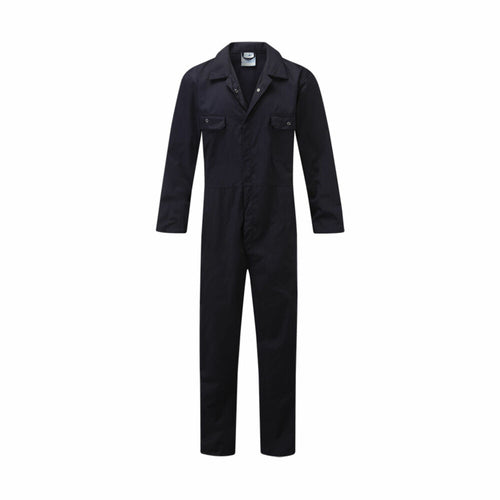 Fort Workforce 210gsm Stud-Front Coverall Navy - S