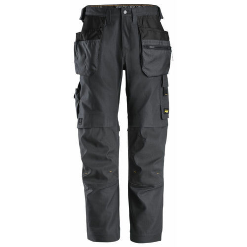 Snickers - AllroundWork, Canvas+ Stretch Work Trousers+ Holster Pockets - Steel grey\\Steel grey