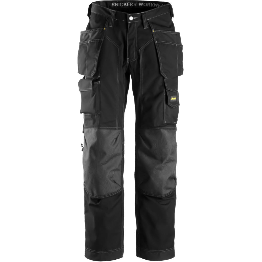 Snickers - Floorlayer Holster Pockets Trousers, Rip-Stop - Black\\Black