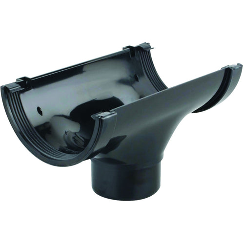 Rainwater RoofLine OsRRoo PVC-U Running Outlet Black 150mm