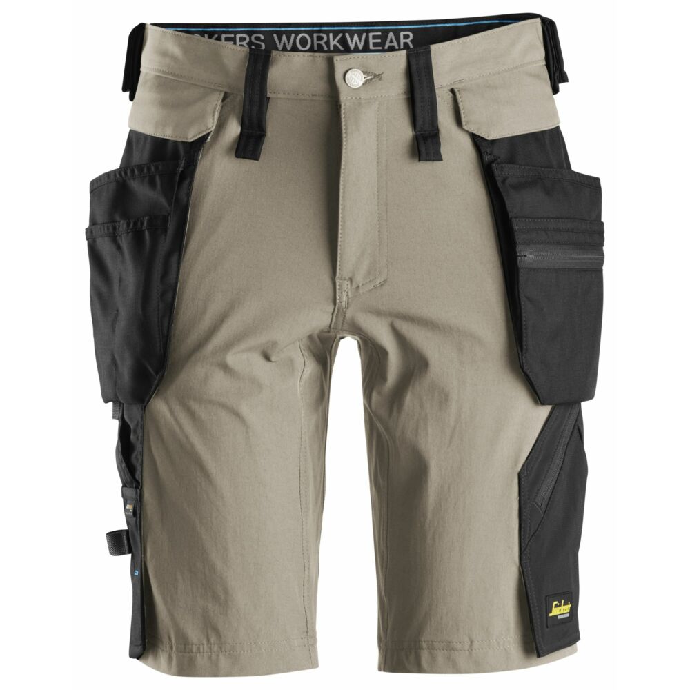 Snickers - Shorts+ Detachable Holster Pockets - Khaki\\Black