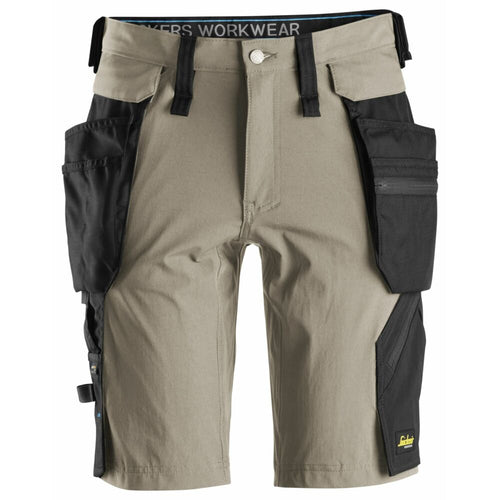 Snickers - Shorts+ Detachable Holster Pockets - Khaki\\Black