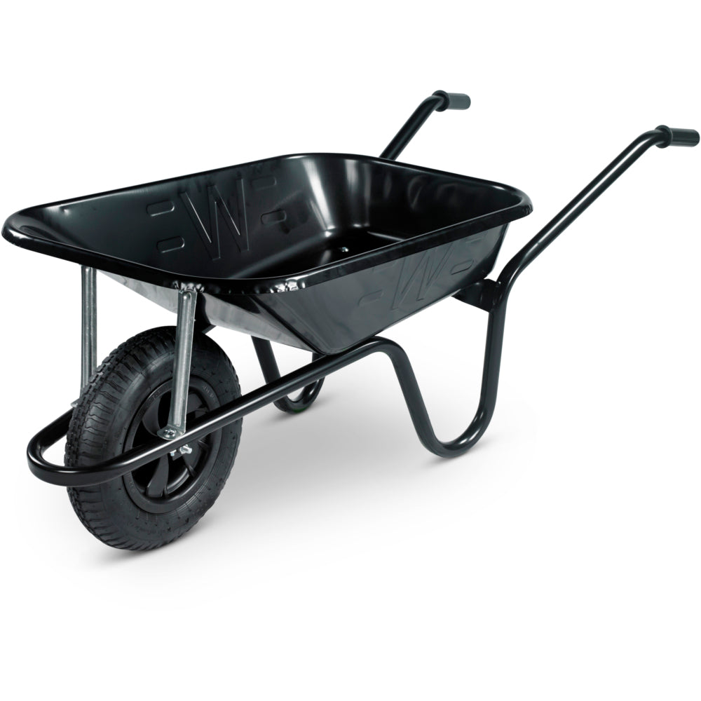 Walsall Heavy Duty Black Builder's Wheelbarrow - 85ltr