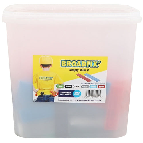 Broadfix - Flat Packers 300pce Mixed Tub 1-6mm