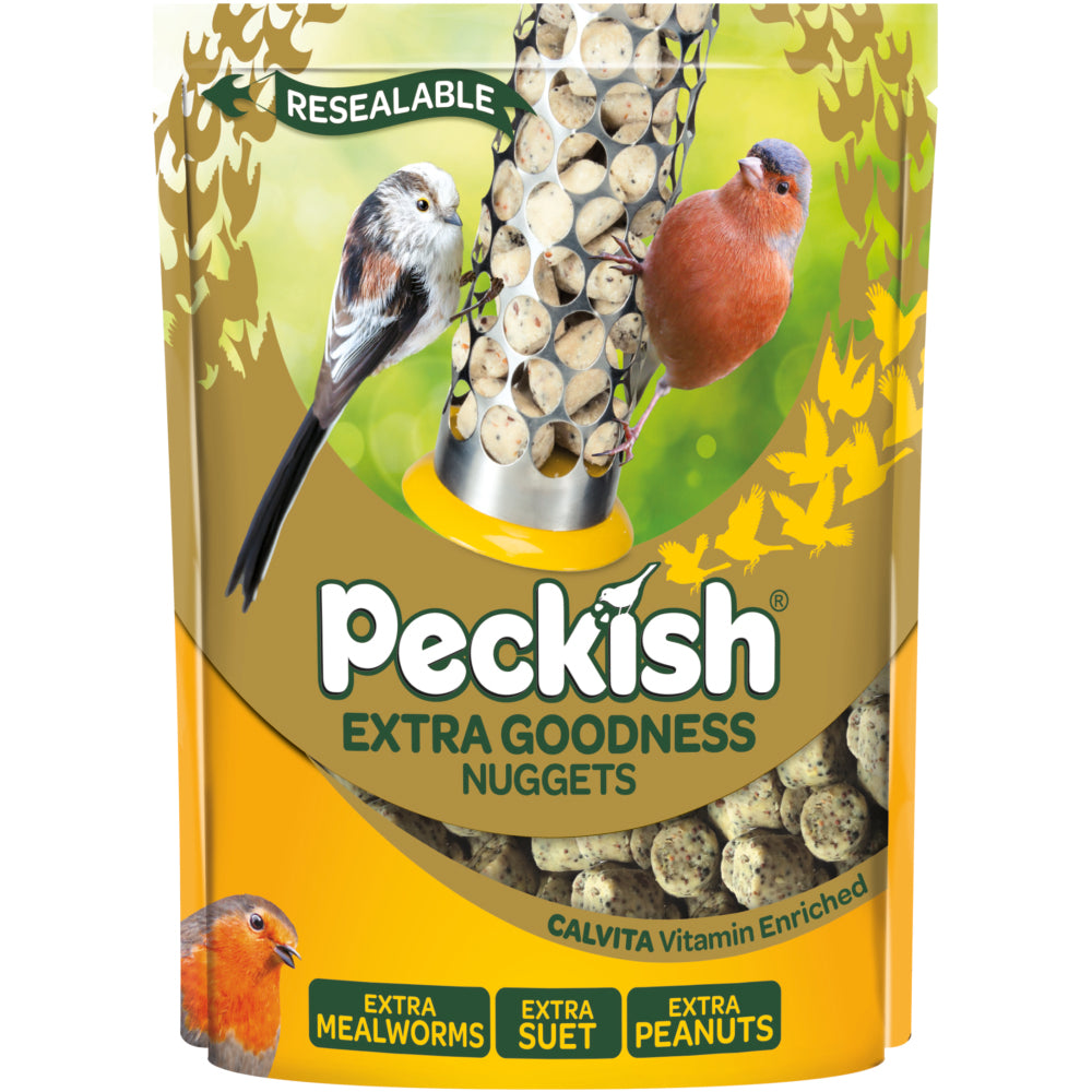 Peckish Extra Goodness Seed and Mealworm Suet Nuggets 1kg