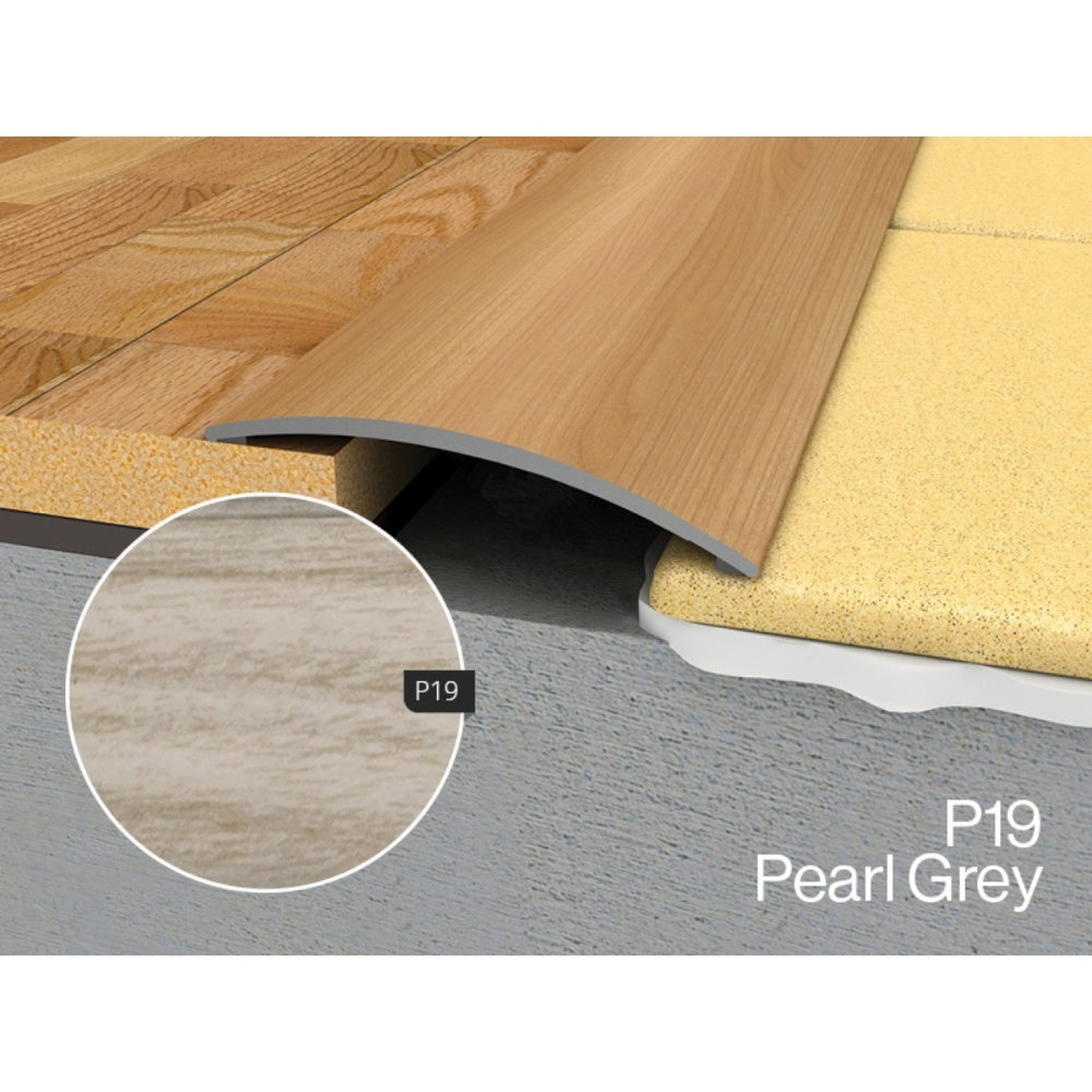 WRG 2 Flat Profile Self Adhesive P19 Pearl Grey 1800mm