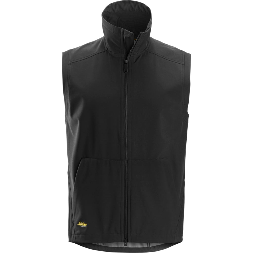 Snickers - AllroundWork, Windproof Soft Shell Vest - Black