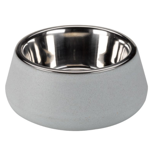 Zoon - FloorGrip Bamboo & SS Bowl - 17cm - Sky Blue