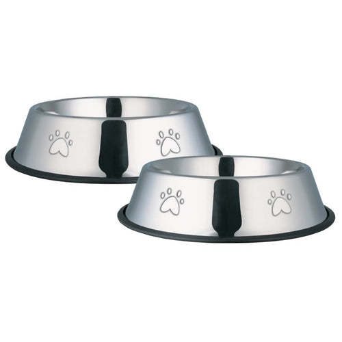 Chanelle - Stainless Steel Non Tip Bowl Paws 22cm