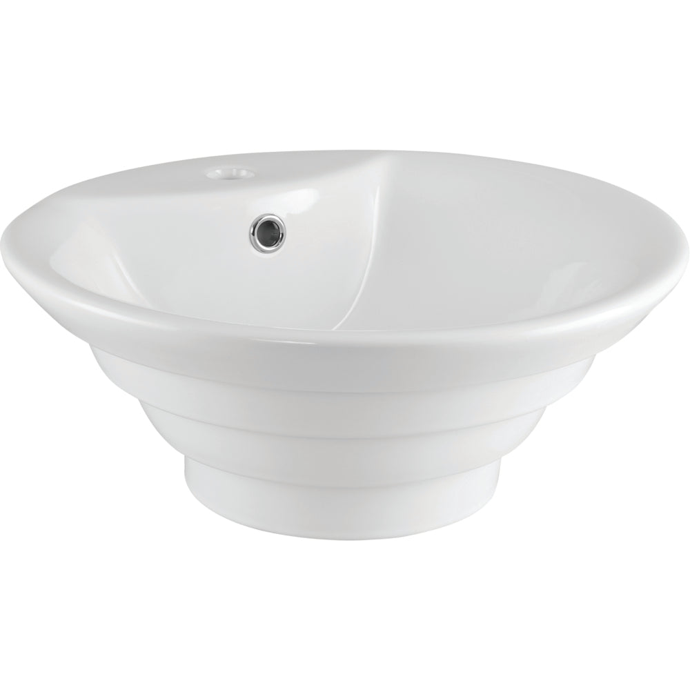 RT Large - Rounded Vessel Vanity Basin - White