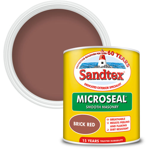 Sandtex Microseal Smooth Masonry Brick Red 1L