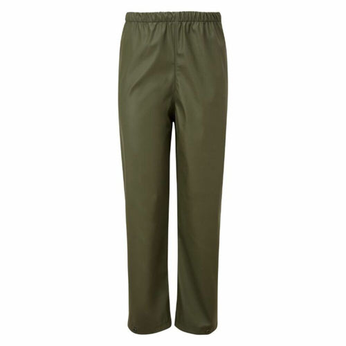 Fort Kids Splashflex PU Waterproof Trouser Olive Green - Age 9-10 Years
