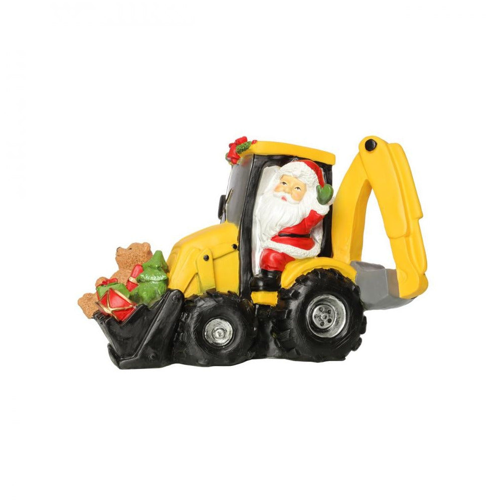 Jingles - Santa on Yellow Digger - 22.5cm