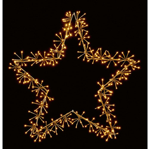 Premier Decorations - Star Shape Cluster Gold - 1.2m