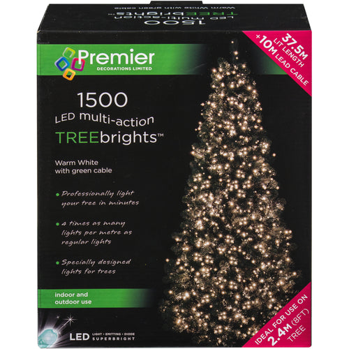 1500 LED Multi-Action Treebrights - Warm White