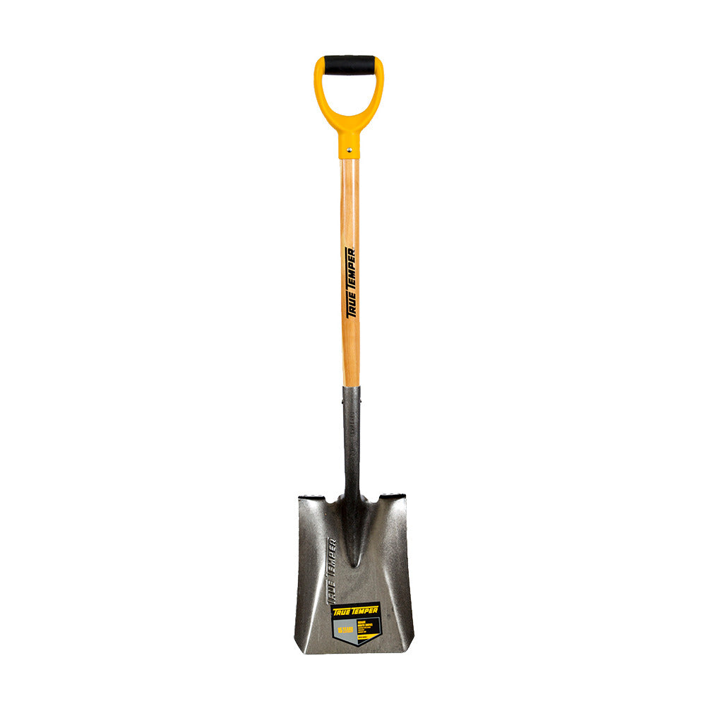 True Temper Square Mouth Shovel Wood Handle D Grip