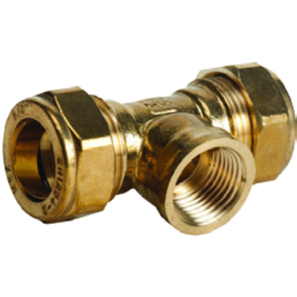 South Coast Brass - 1\ x 1\ x 1/2\ C x C x Fi Tee 330