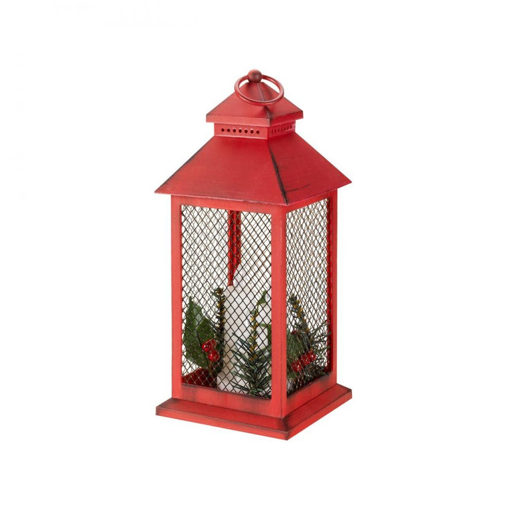 Three Kings - Yule Lantern - Red & Gold 31.5cm