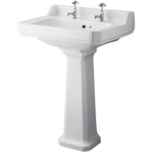 Cashel 60cm Washbasin 2 Taphole