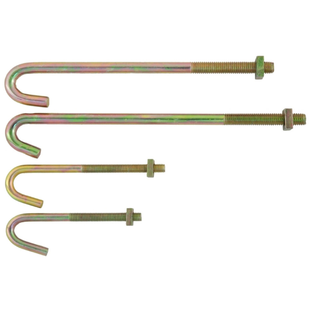 Tucks - Hook Bolt & Nut M6x160mm (Box100)